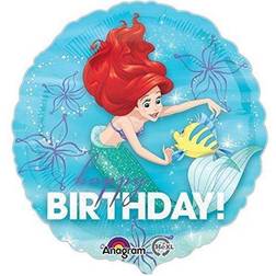 Amscan Ariel Birthday Dream Big Standard Foil Balloons