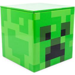 Minecraft Creeper 4-Inch Tin Storage Box Cube Organizer Lid