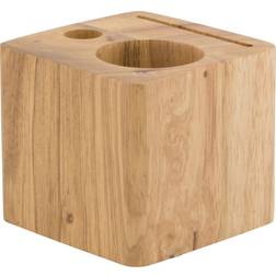 Securit CUBE regning træ teak