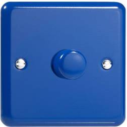 Varilight JYP401.RB Lily Primary Reflex Blue 1 Gang 2-Way Push-On/Off LED Dimmer 0-120W V-Pro