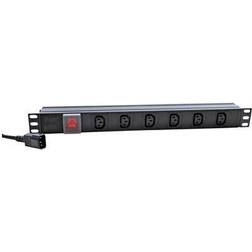 Eagle 6-Way IEC (C13) Horizontal Socket 19" PDU to C14 Plug