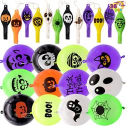 None 36 Halloween Punch Balloons for Trick or Treat Game Punching Balloon Party Favor Supplies Decorations