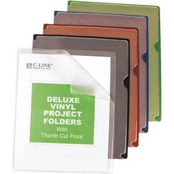 C-Line Deluxe Colored Back Vinyl Folders, Letter Colors, Box