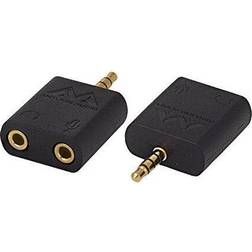 Antlion Audio 3.5mm - 3.5mm Mic/3.5mm Headphone Y Adapter M-F