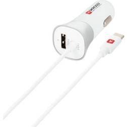 Skross USB-biloplader med Type-C-kabel (2.0)