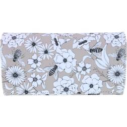 Buxton Bees & Flowers Bianca Clutch Trifold Wallet with Snap
