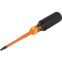 Klein Tools #2 Square, Shank Slim-Tip 1000-Volt Insulated Pan Head Screwdriver