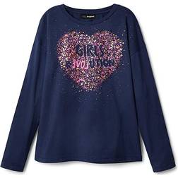 Desigual Kid's Alba T-shirt - Blue (22WGTK05)