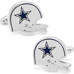 Cufflinks Inc Retro Dallas Cowboys Helmet Cufflinks - Silver/Blue