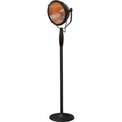 La Hacienda Vintage Searchlight Heater Steel Black