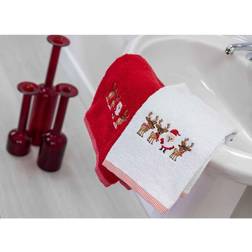 Allure Pack of 2 Christmas Santa Bath Towel