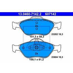 ATE 13.0460-7142.2 bromsbeläggsats, skivbroms