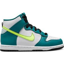 Nike Dunk High PS - White/Bright Spruce/Black/Volt