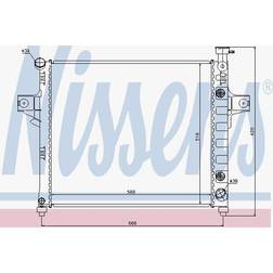 Nissens 61023 radiator, motorkylning