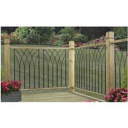 Metal Decking Fence Panels Java Black