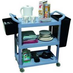 GPC 3 Shelf Service Trolley Grey