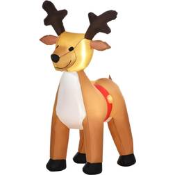 Homcom Bon Noel 1.8m Inflatable Reindeer Christmas Lamp