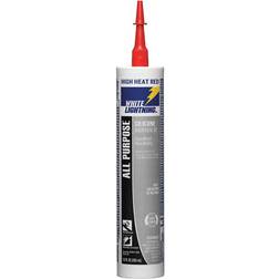 White Lightning 10 Oz High Heat Red All Purpose RTV Silicone Sealant