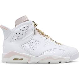 Nike Air Jordan 6 Retro Gold Hoops W - White/Sail/Metallic Gold/Barely Rose