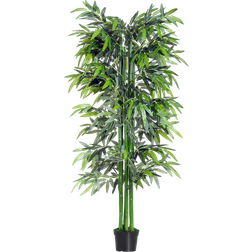 OutSunny Fake Bamboo Green/Black Artificial Plant