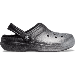 Crocs Classic Glitter Lined - Black/Silver