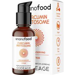 Codeage Nanofood Liposomal Liquid Curcumin Turmeric Citrus