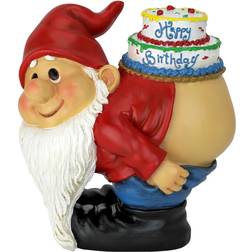 Design Toscano Loonie Moonie Happy Birthday Garden Gnome Figurine