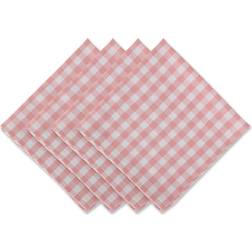 DII Gingham Check Cloth Napkin Pink (50.8x)