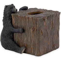 Avanti Black Bear Lodge Tissue Box Cover