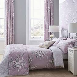 Catherine Lansfield Canterbury Duvet Cover Purple (260x260cm)