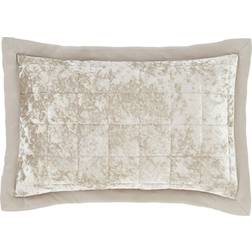 Catherine Lansfield Crushed Velvet Pillow Case Natural