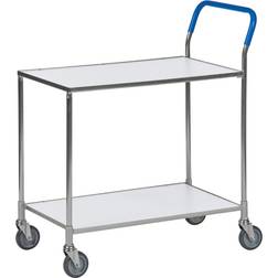 Staples Kongamek KOMFORT table trolley, shelves, white, LxWxH 840 x 435 x 900 mm