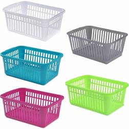 Whitefurze 30cm Clear Handy Storage Basket