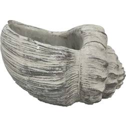 Santa's Workshop 10in. Cement Conch Planter