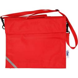 School Bag, D: 6 cm, size 36x31 cm, red, 1 pc