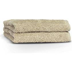 The Linen Yard Loft Woven Combed Cotton 2 Dishcloth Beige