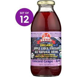 Bragg Organic Apple Cider Vinegar Refreshers Concord Grape Hibiscus