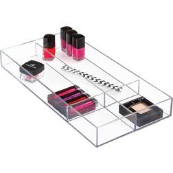 InterDesign 2 H W D Plastic Cosmetic Organizer Storage Box