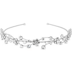 Jon Richard Nina Crystal Flower & Pearl Waves Headband