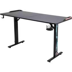 Prizm Pulse PC Gaming Desk with RGB Lights - Black, 1400x600x780mm