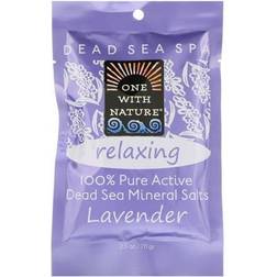One With Nature Dead Sea Spa, Mineral Salts, Relaxing, Lavender, 70g