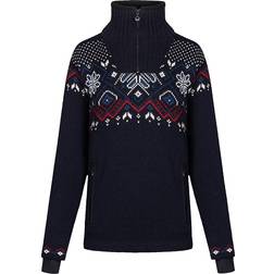 Dale of Norway Women’s Fongen Windstopper Sweater - Dark Blue