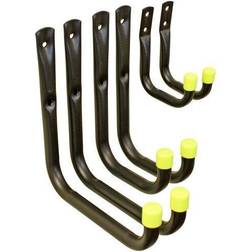 Stax Assorted Universal Black Hooks 6 Pack