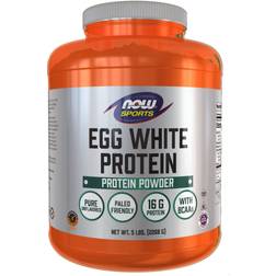 Now Foods Sports, Egg White Protein Powder, Unflavored, 5