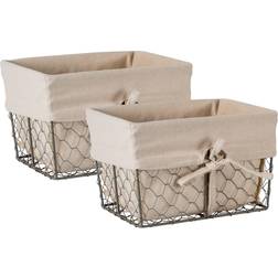 Zingz & Thingz Chicken Wire Baskets, 9 7 in., Set of Z01359