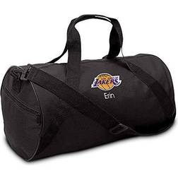 Chad & Jake Youth Black Los Angeles Lakers Personalized Duffle Bag