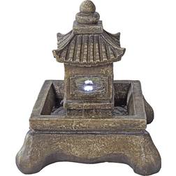 Design Toscano Mokoshi Pagoda Illuminated Garden Fountain