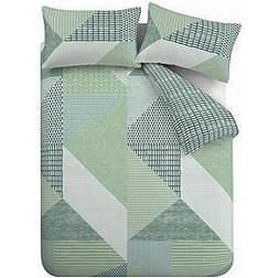 Catherine Lansfield Larsson Geo Duvet Cover Green (210x)