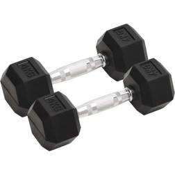 vidaXL Dumbbells 2 pcs 8 kg Cast Iron