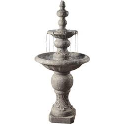 Teamson Home Garden Large Water Feature, 2 Tier Traditional